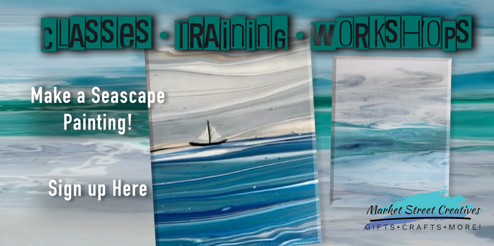 Make a SeaScape Painting with Heather Leigh Artistry: August 30, 1-4